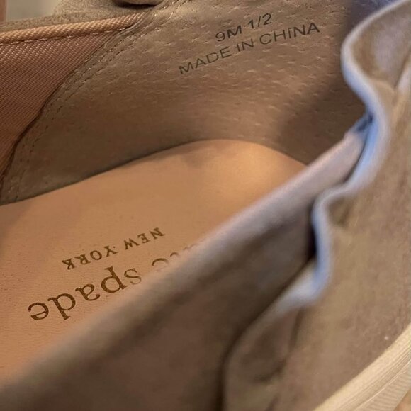 Kate Spade Suede Scalloped Detail Slip On Sneakers Shoes Women’s size 9.5 - Picture 9 of 9